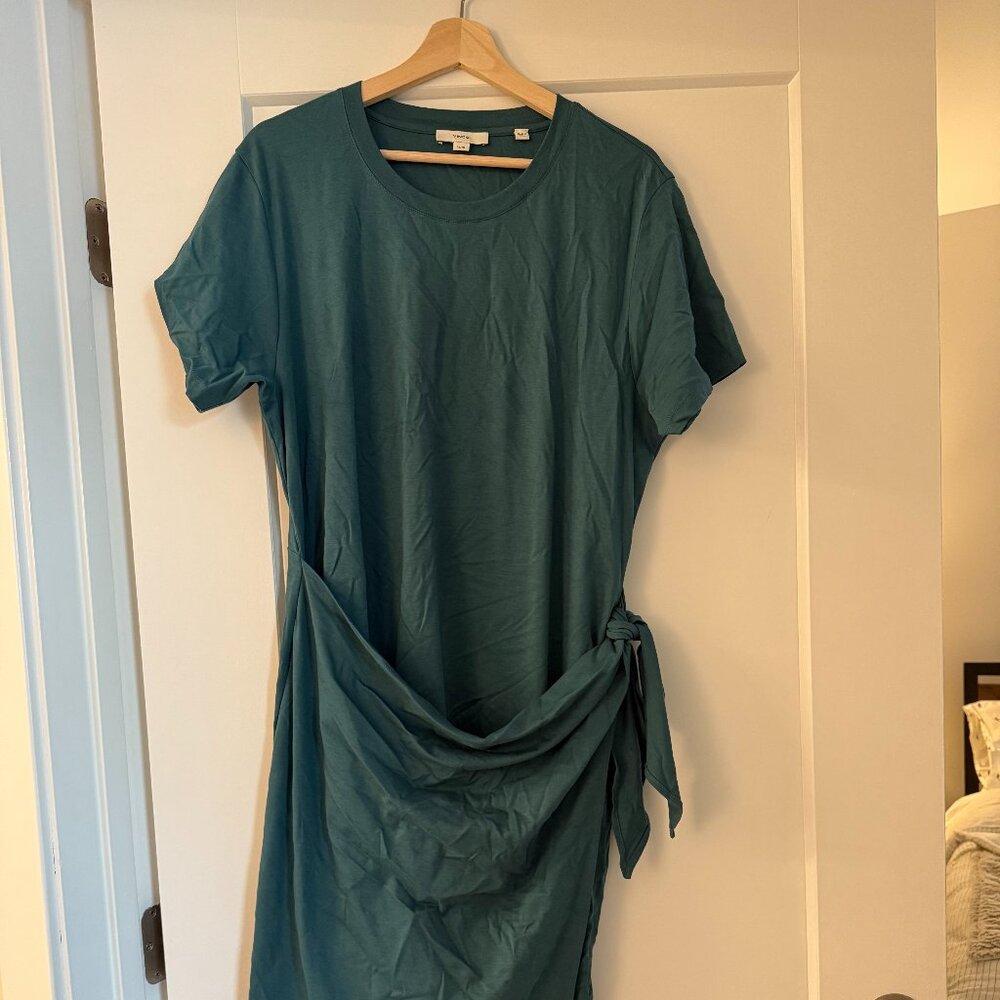 Green Vince Wrap Dress